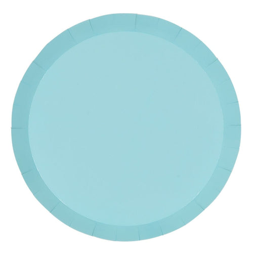 Pastel Blue Plates Large (Pack 20)