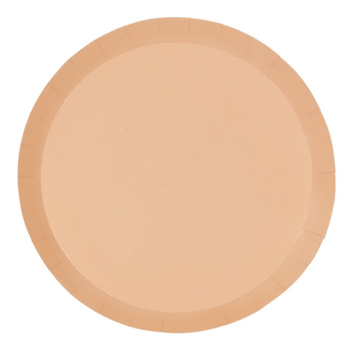 Peach Plates Large (Pack 20)