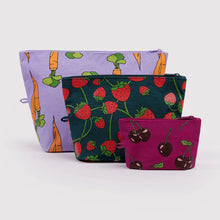 Load image into Gallery viewer, Baggu Go Pouch Set Carrots + Berries
