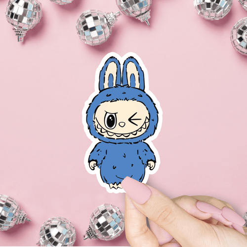 Labubu Sticker : Dark Blue