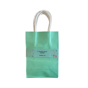 Green Take Home Party Bags (Pack 4)