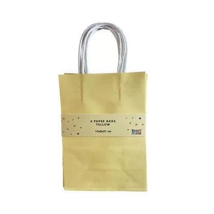 Yellow Take Home Party Bags (Pack 4)