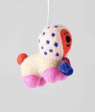 Load image into Gallery viewer, Pom Pom Pup Hanging Felt Ornament