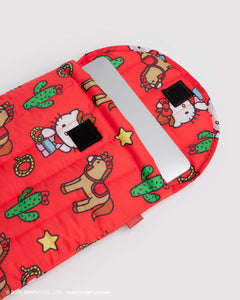 Baggu - Puffy Laptop Sleeve 16" Hello Kitty Western