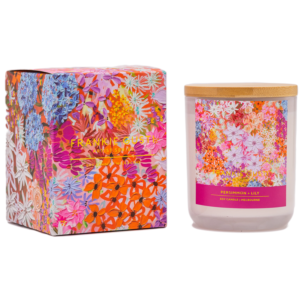 Frankie Gusti ARTIST SERIES CANDLE | PERSIMMON + LILY | KELSIE ROSE