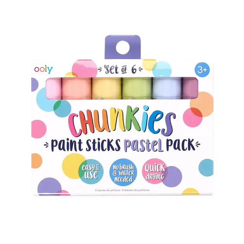 Ooly Chunkies Paint Sticks Pastel (Pk6)