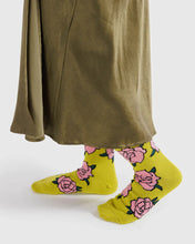 Load image into Gallery viewer, Baggu Crew Socks Rose