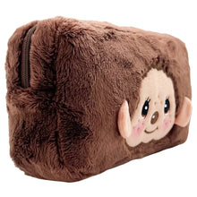 Load image into Gallery viewer, Monchhichi-Kun Face Plush Cosmetic Bag