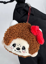 Load image into Gallery viewer, Monchhichi X Sanrio Hello Kitty Face Plush Carabiner Coin Pouch -Limited Edition