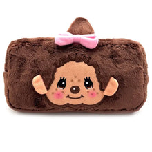 Load image into Gallery viewer, Monchhichi Chan Face Plush Cosmetic Bag