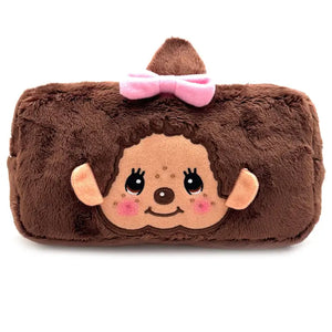 Monchhichi Chan Face Plush Cosmetic Bag