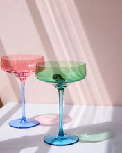 Load image into Gallery viewer, KIP &amp; Co. Blue Robin Margarita Glass 2P