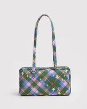 Load image into Gallery viewer, Baggu Nylon Bowler Bag Green Plaid