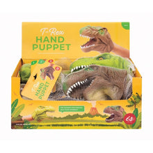 Load image into Gallery viewer, T Rex Dinosaur Hand Puppet