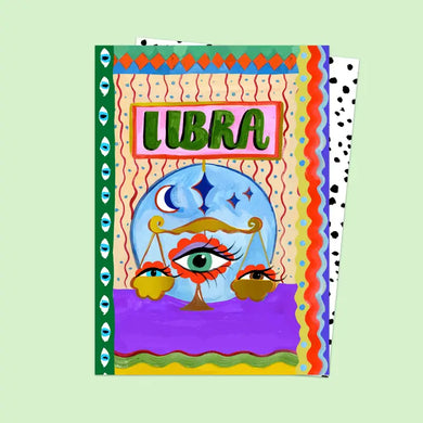 Libra Zodiac Card