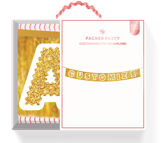 Gold Fringe Party Garland Customize Me