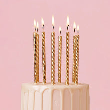 Load image into Gallery viewer, Gold Spiral Candles