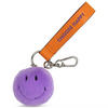 Mr Maria Smiley ECO Fuzzy Bag Charm Bright Purple 7cm