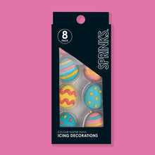 Load image into Gallery viewer, Easter Egg Icing Decorations (Pack 8)