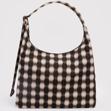 Load image into Gallery viewer, Baggu Nylon Shoulder Bag Blurred Gingham Brown