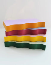 Load image into Gallery viewer, Wavy Shaped Notepad | Pink + Yellow Edge