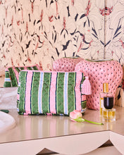 Load image into Gallery viewer, KIP &amp; Co. Cactus Stripe Quilted Cotton Toiletry Purse
