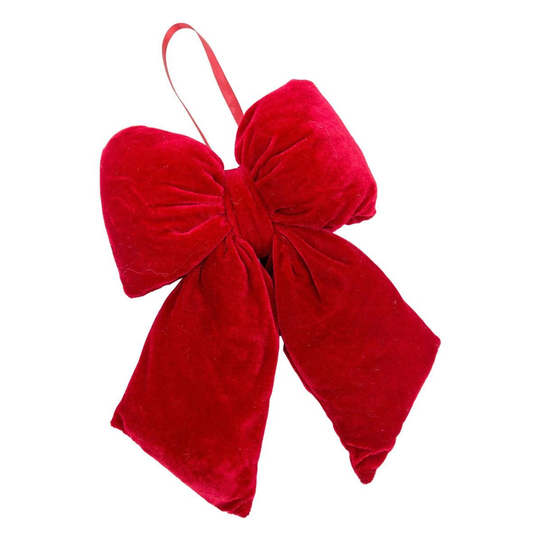 Red Velvet Hanging Bow
