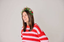 Load image into Gallery viewer, Deck the Halls Wreath Novelty Headband