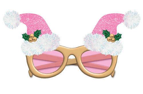 Pinkmas Party Novelty Glasses
