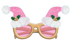 Pinkmas Party Novelty Glasses
