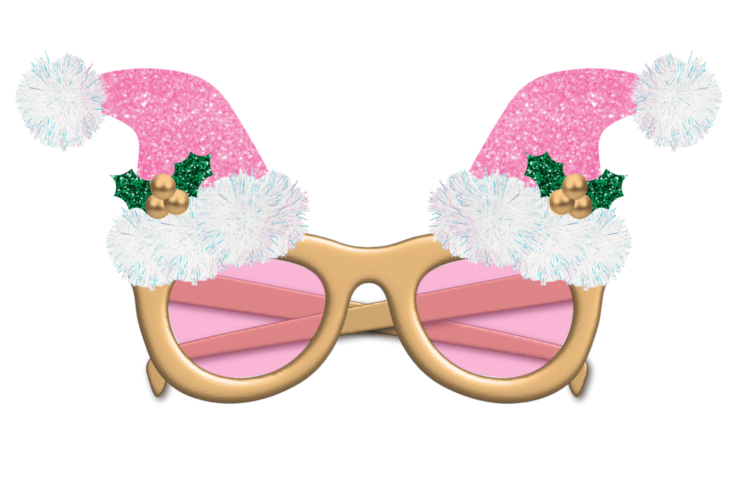 Pinkmas Party Novelty Glasses
