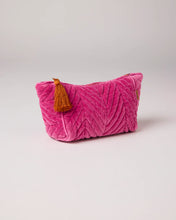 Load image into Gallery viewer, KIP &amp; Co. Pink Velvet Toiletry Bag
