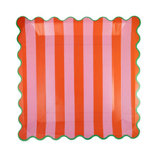 Load image into Gallery viewer, Bright Striped Plate Set