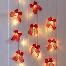 Load image into Gallery viewer, Fabric Bow LED String Lights