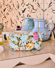 Load image into Gallery viewer, KIP &amp; Co. Somerset Blue Velvet Toiletry Bag