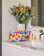 Load image into Gallery viewer, KIP &amp; Co. Wild Flowers In Bloom Quilted Cotton Toiletry Purse
