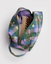 Load image into Gallery viewer, Baggu Dopp Kit Green Star Plaid