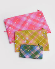 Load image into Gallery viewer, Baggu - Go Pouch Set -Star Plaid