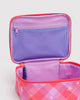 Baggu - Small Cosmetic Case Pink Star Plaid