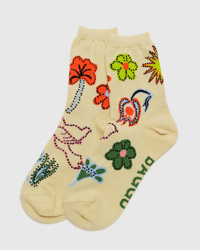 Baggu Crew Socks Birds