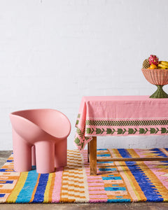 KIP & Co. Flower Chain Embroidered Standard Rectangle Tablecloth