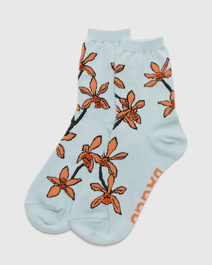 Baggu Crew Socks Orchid