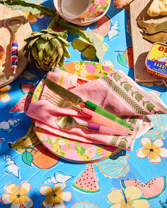KIP & Co. Flower Chain Embroidered 4P Napkin Set