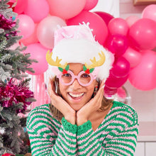 Load image into Gallery viewer, Christmas Reindeer Glasses