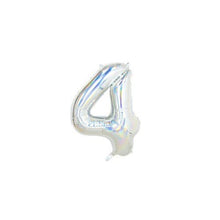 Load image into Gallery viewer, Iridescent Number Foil Balloon 86cm