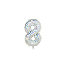 Load image into Gallery viewer, Iridescent Number Foil Balloon 86cm