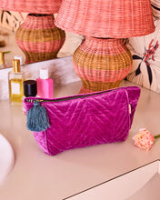 Load image into Gallery viewer, KIP &amp; Co. Wild Grape Velvet Toiletry Bag
