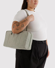 Load image into Gallery viewer, Baggu Medium Nylon Bowler Bag Sage Stripe