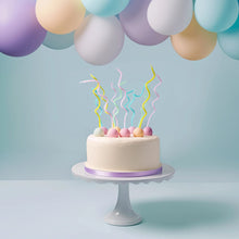 Load image into Gallery viewer, Swirly Cake Candles / Pastel (Pk 16)