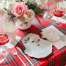 Load image into Gallery viewer, That&#39;s The Spirit St. Nick Small Plate, White &amp; Pink